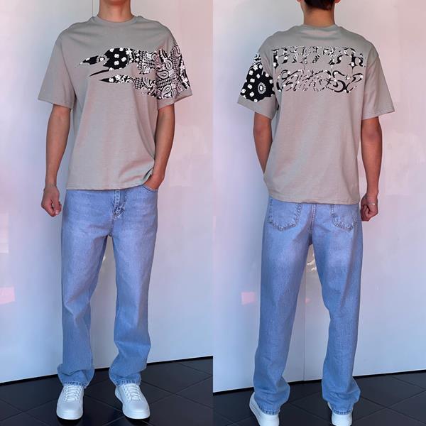 Футболка i8denim (S-XL) 2228 grey (лето)