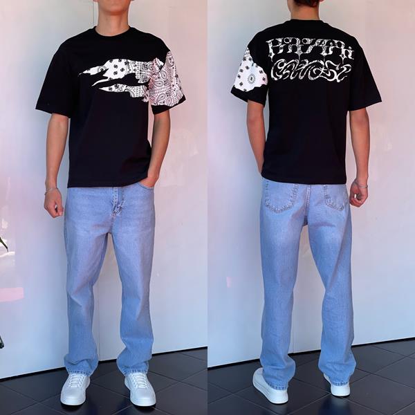 Футболка i8denim (S-XL) 2229 black (лето)