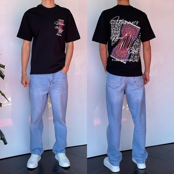 Футболка i8denim (S-XL) 2234 black (лето)