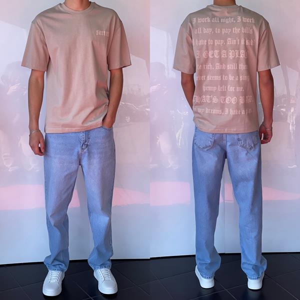 Футболка i8denim (S-XL) 2241 beige (лето)