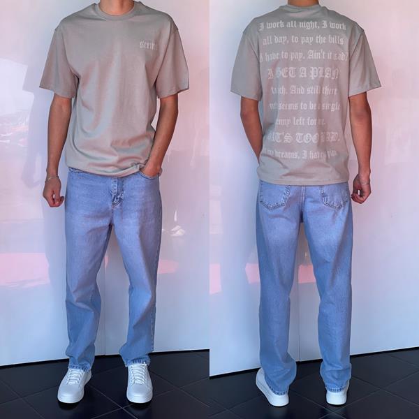 Футболка i8denim (S-XL) 2242 grey (лето)