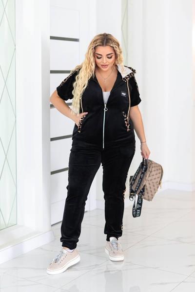 Костюм спорт Seven Zikina (48-62) 914 black-leo (лето)