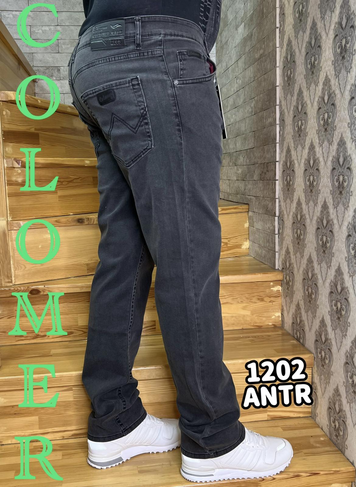 Джинсы God Baron (30-36) 1202ANTR black (деми)