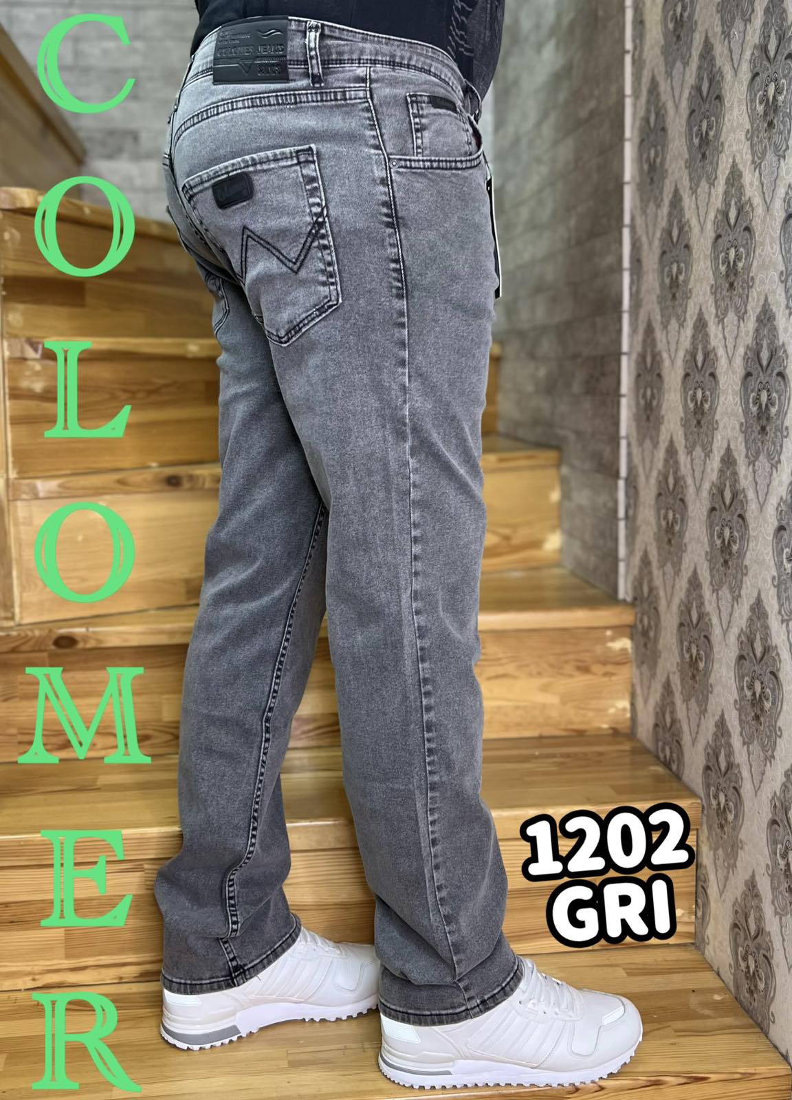 Джинсы God Baron (30-36) 1202GRI grey (деми)