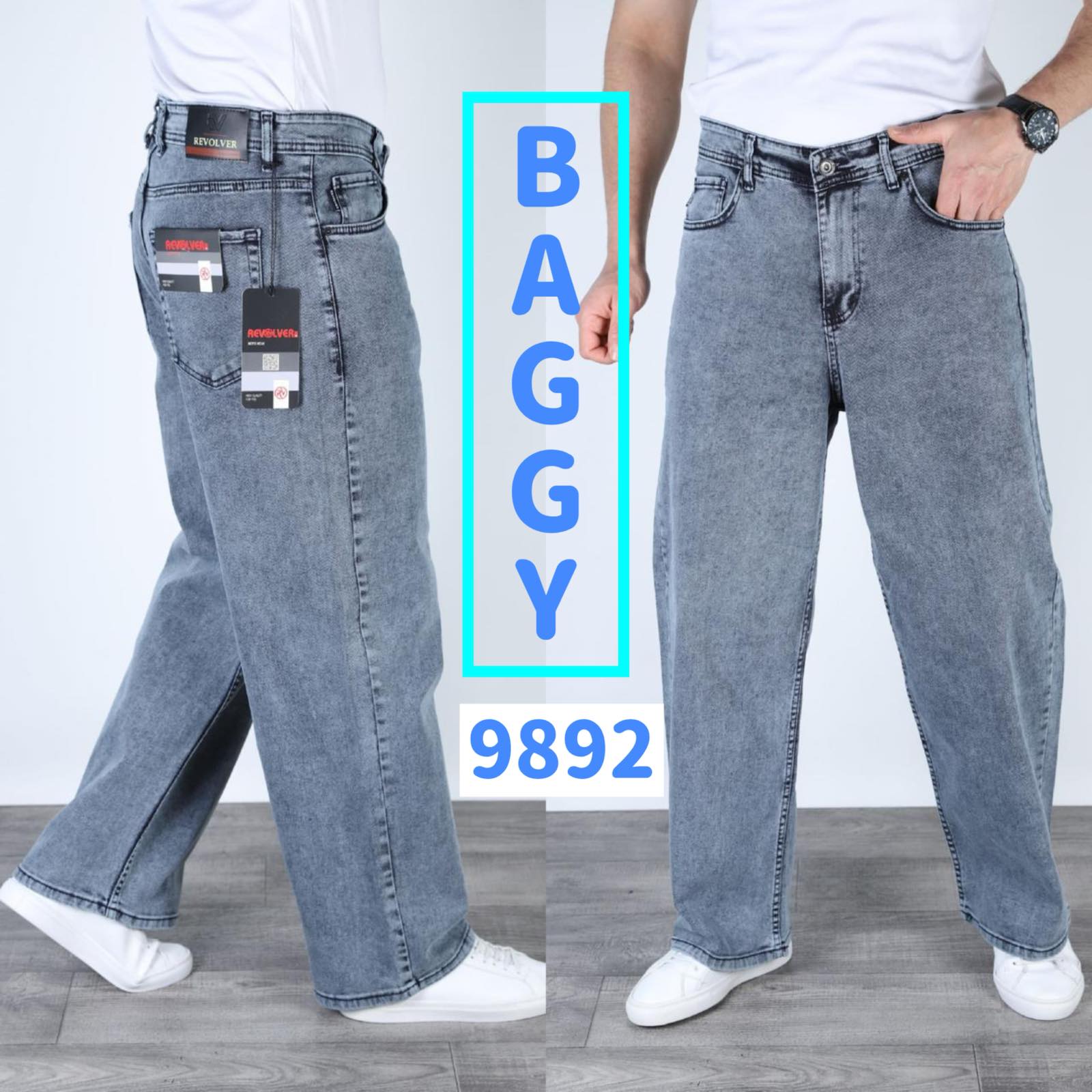 Джинсы God Baron (28-34) 9892 l.blue (деми)