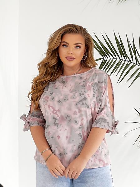 Футболка BAT (46-54) BT195 pink (лето)