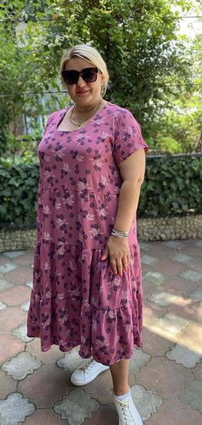 Платье BAT (50-56) 1940 purple (лето)