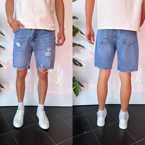 Шорты i8denim (29-36) 2261 l.blue (лето)