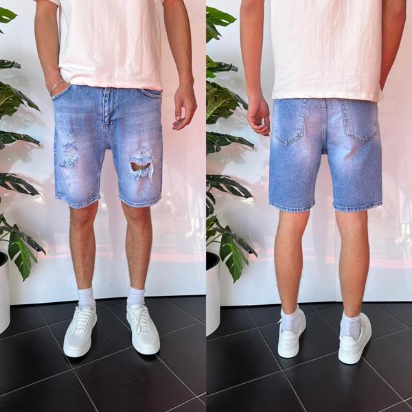 Шорты i8denim (29-36) 2263 l.blue (лето)