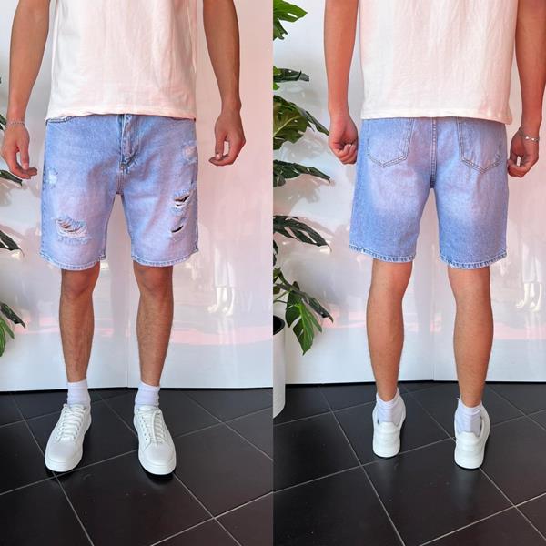 Шорты i8denim (29-36) 2266 l.blue (лето)