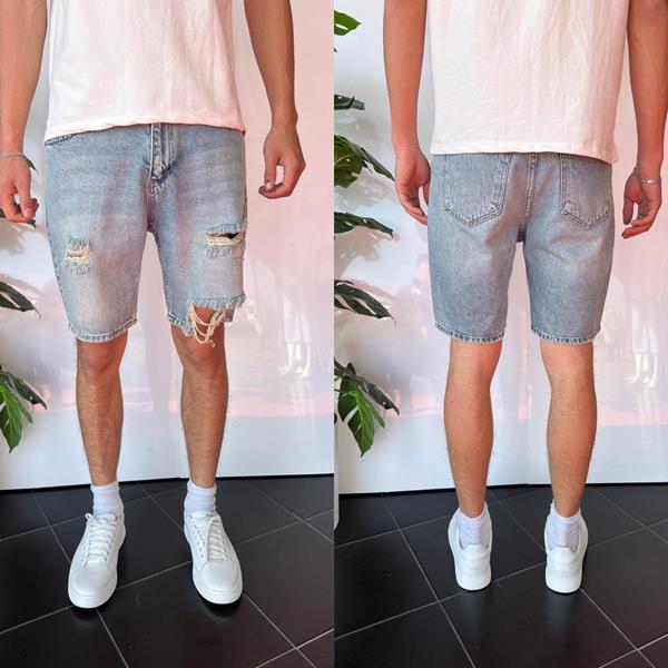 Шорты i8denim (29-36) 2268 l.blue (лето)