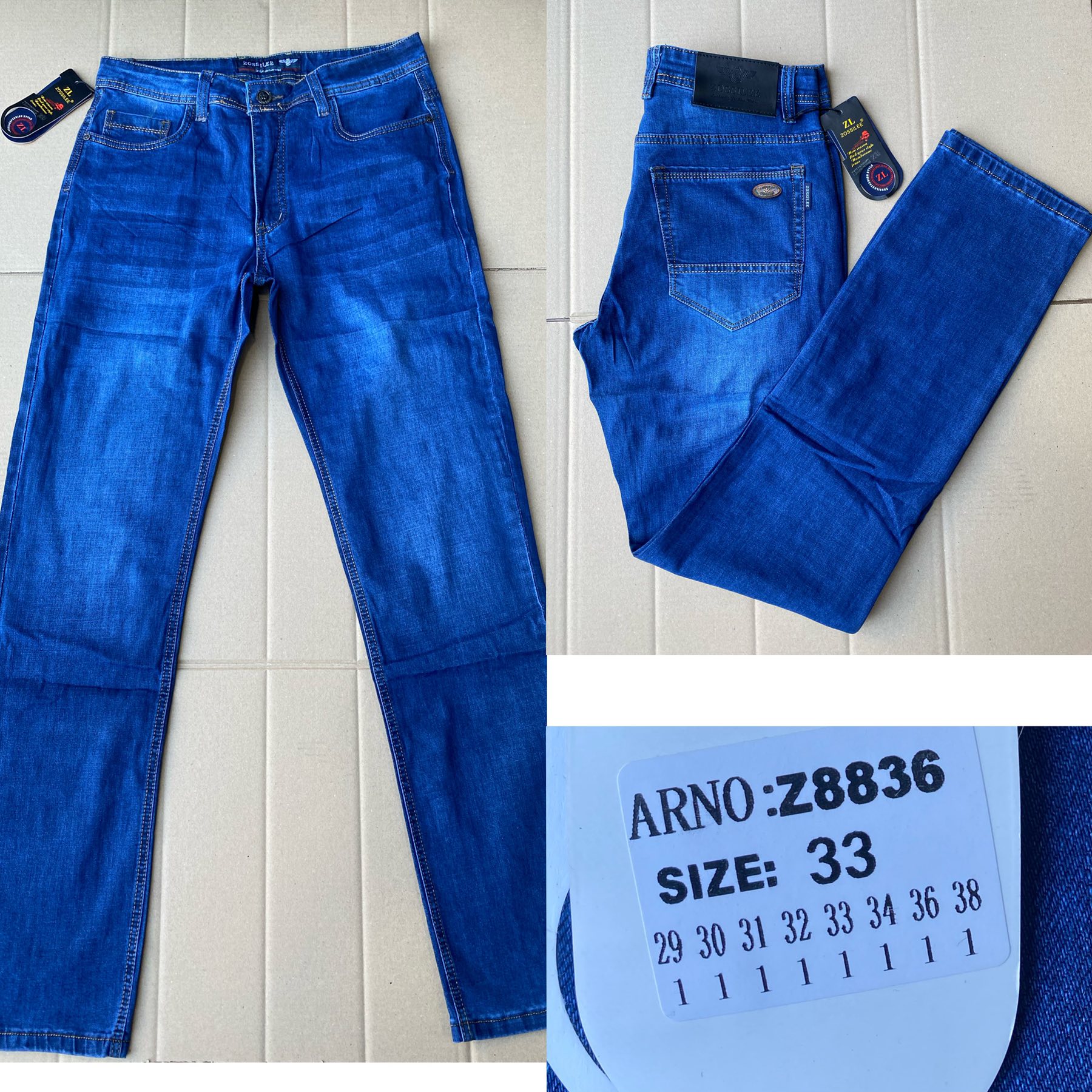 Джинсы God Baron (29-38) Z8836 blue (деми)