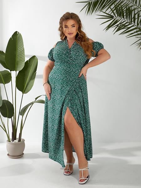 Платье BAT (48-58) 358 green (лето)