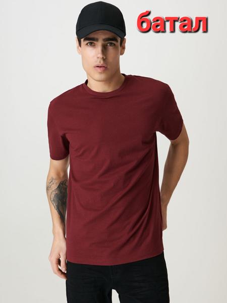 Футболка Sport style (2XL-5XL) 80 wine (лето)