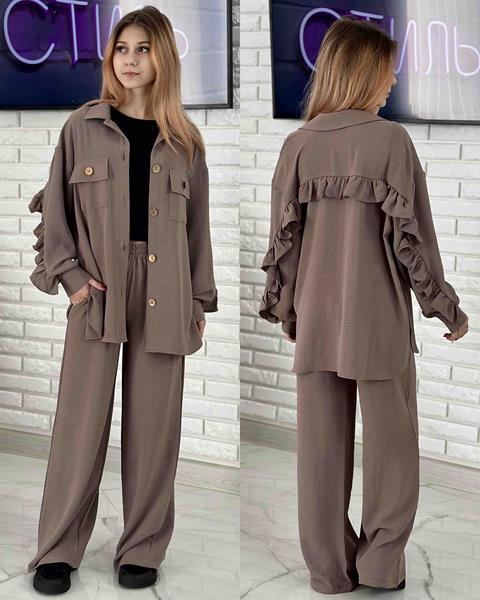 Костюм Karolina (32-42) KR114 brown (деми)