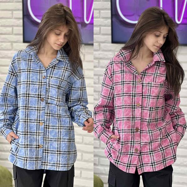 Рубашка Karolina (34-42) KR65 pink (деми)