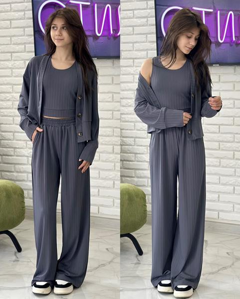 Костюм Karolina (34-42) KR75 grey (деми)