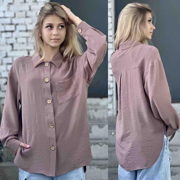 Рубашка Karolina (34-42) KR96 brown (деми)