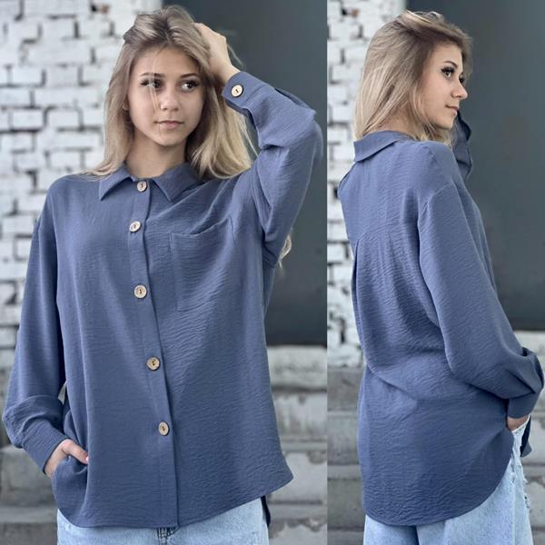 Рубашка Karolina (34-42) KR97 navy (деми)