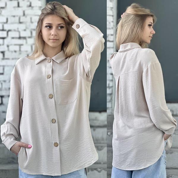 Рубашка Karolina (34-42) KR99 l.beige (деми)