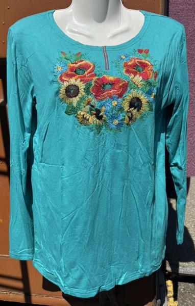 Вышиванка Sport style (S-2XL) 022 l.blue (деми)