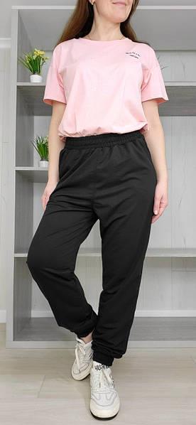 Штаны спорт Sport style (S-XL) 1023 black-old-4 (деми)