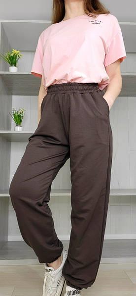 Штаны спорт Sport style (S-XL) 1023 brown-old-3 (деми)