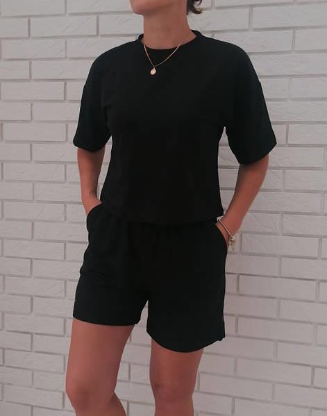 Костюм Sport style (S-XL) 1249-1 black (лето)