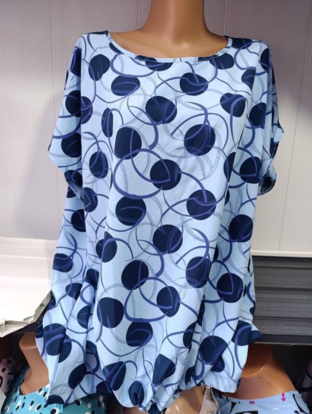 Футболка Galina (60-64) 541-2 l.blue (лето)