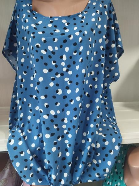 Футболка Galina (60-64) 541-3 l.blue (лето)