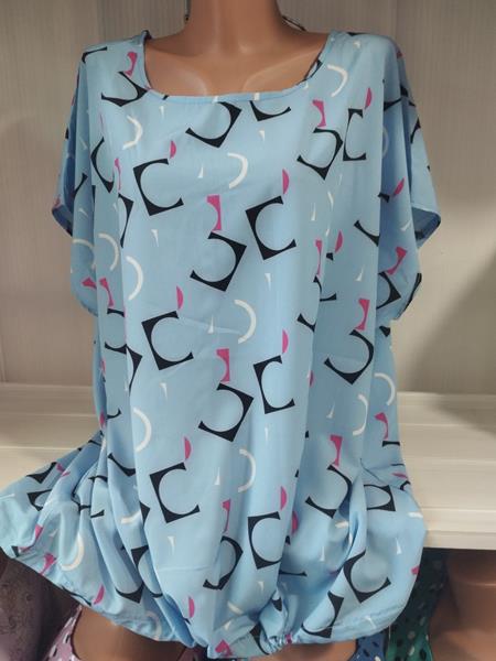 Футболка Galina (60-64) 541-4 l.blue (лето)