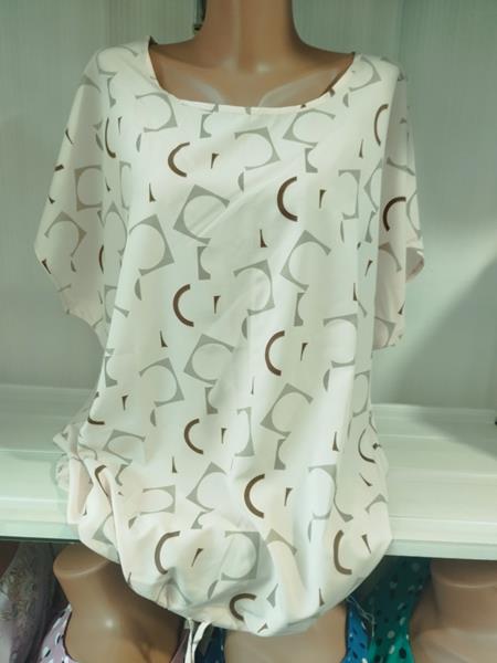 Футболка Galina (60-64) 541-4 white (лето)