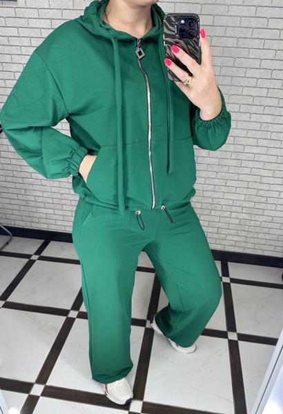 Костюм спорт Valentina (42-52) 078 green (деми)