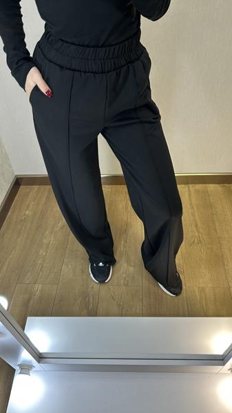 Штаны спорт Valentina (42-48) 244 black (деми)