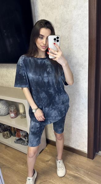 Костюм Valentina (42-56) VL64 navy (лето)