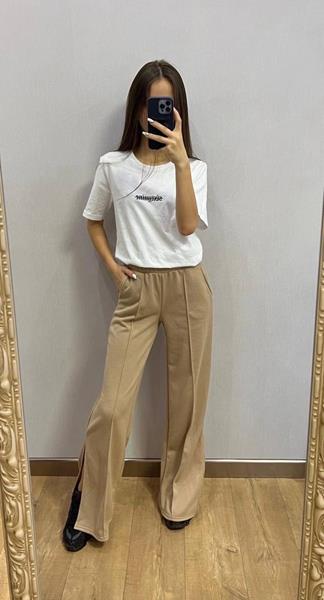 Штаны спорт Valentina (42-48) VL65 beige (деми)