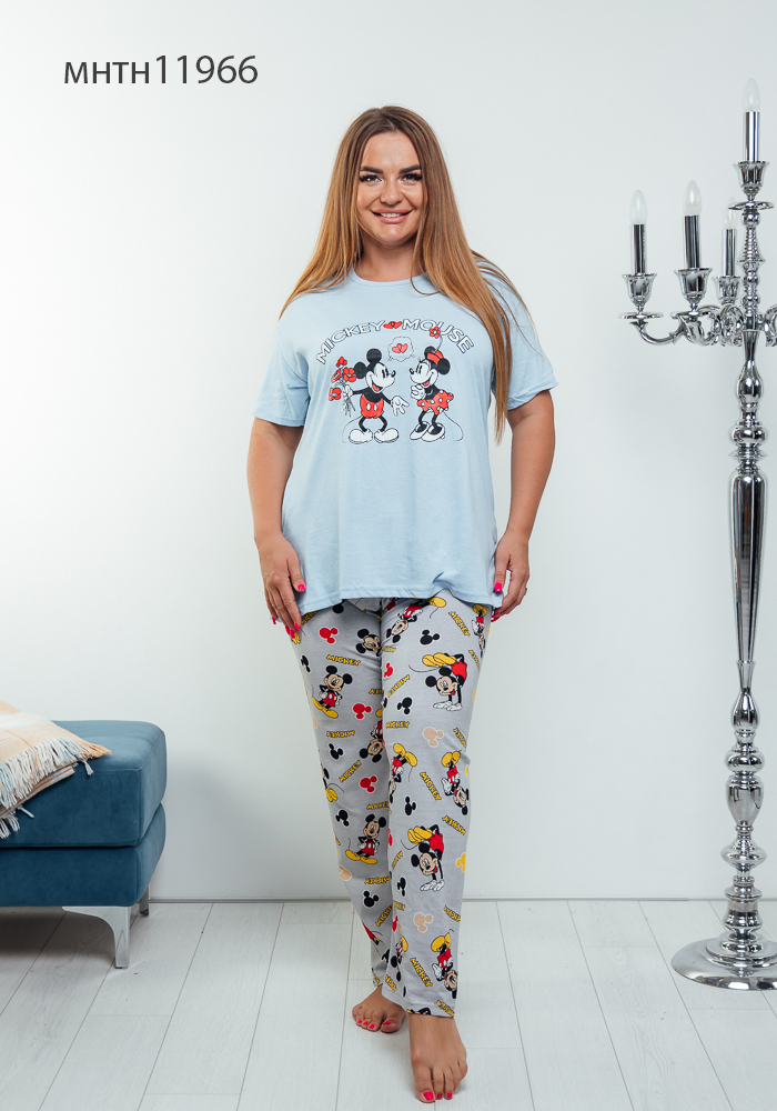 Пижама Fantasy (XL-4XL) 11966 l.blue (деми)