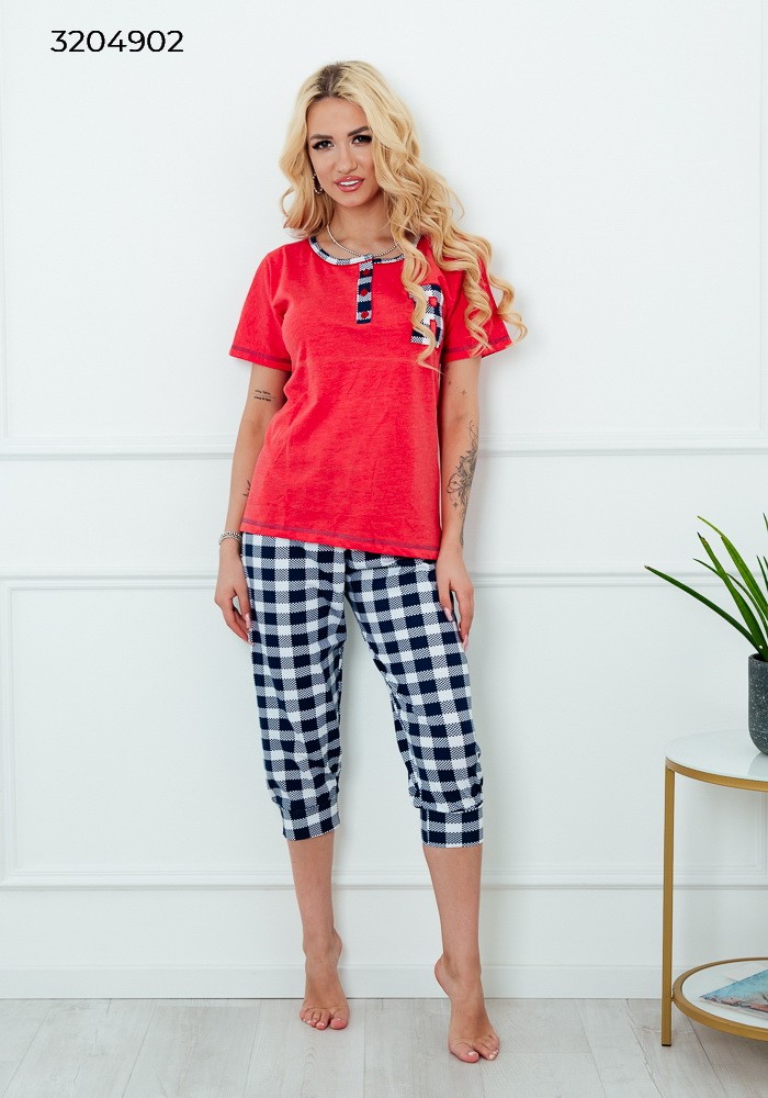 Пижама Fantasy (XL-4XL) 320492 red (деми)