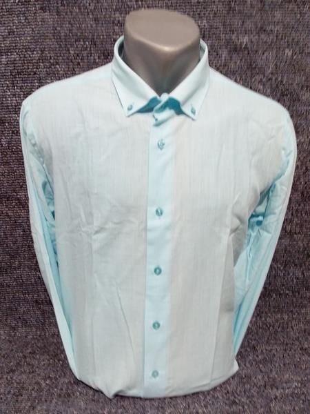 Рубашка Mary Poppins (S-2XL) 4495 l.blue (деми)