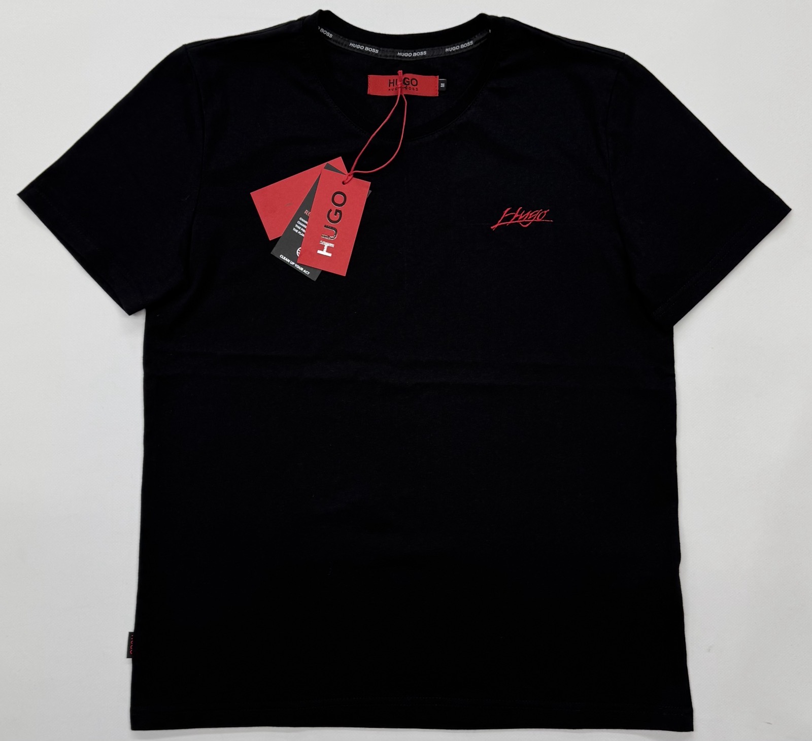 Футболка Trendshop (M-3XL) 0260 black (лето)