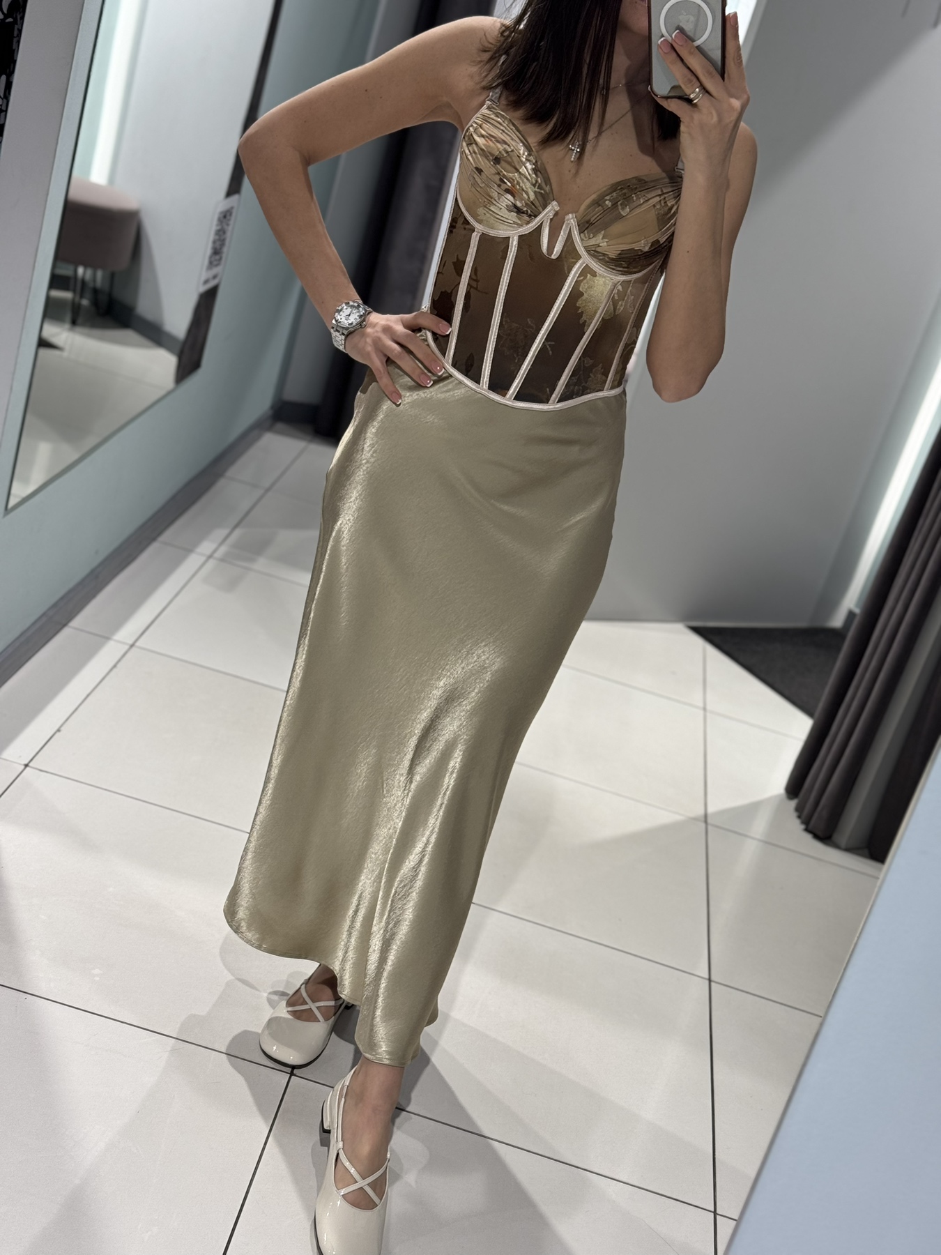 Юбка Comod (M-XL) 1229 beige (лето)