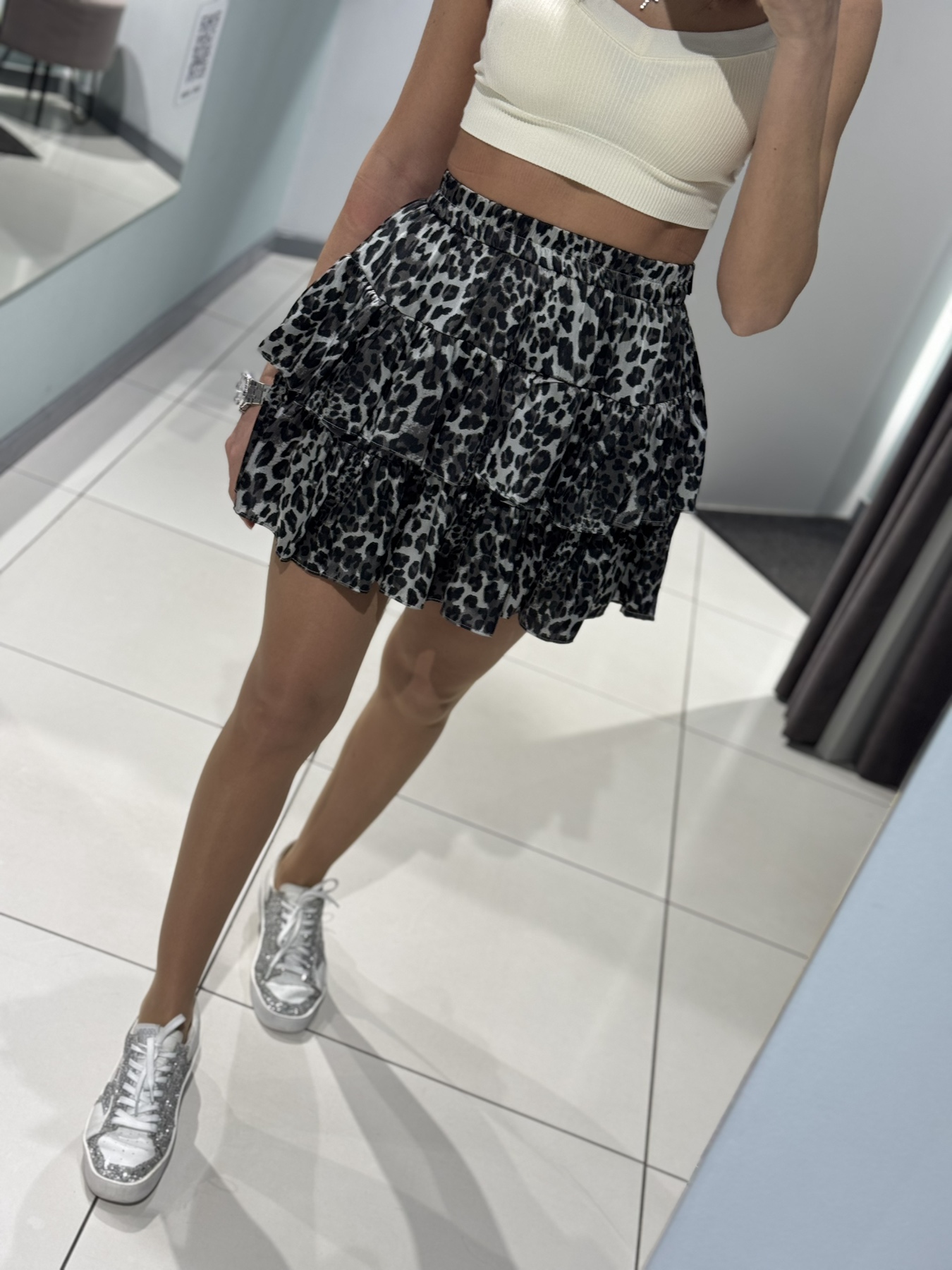 Юбка-шорты Comod (one size) 8010-1 grey (лето)