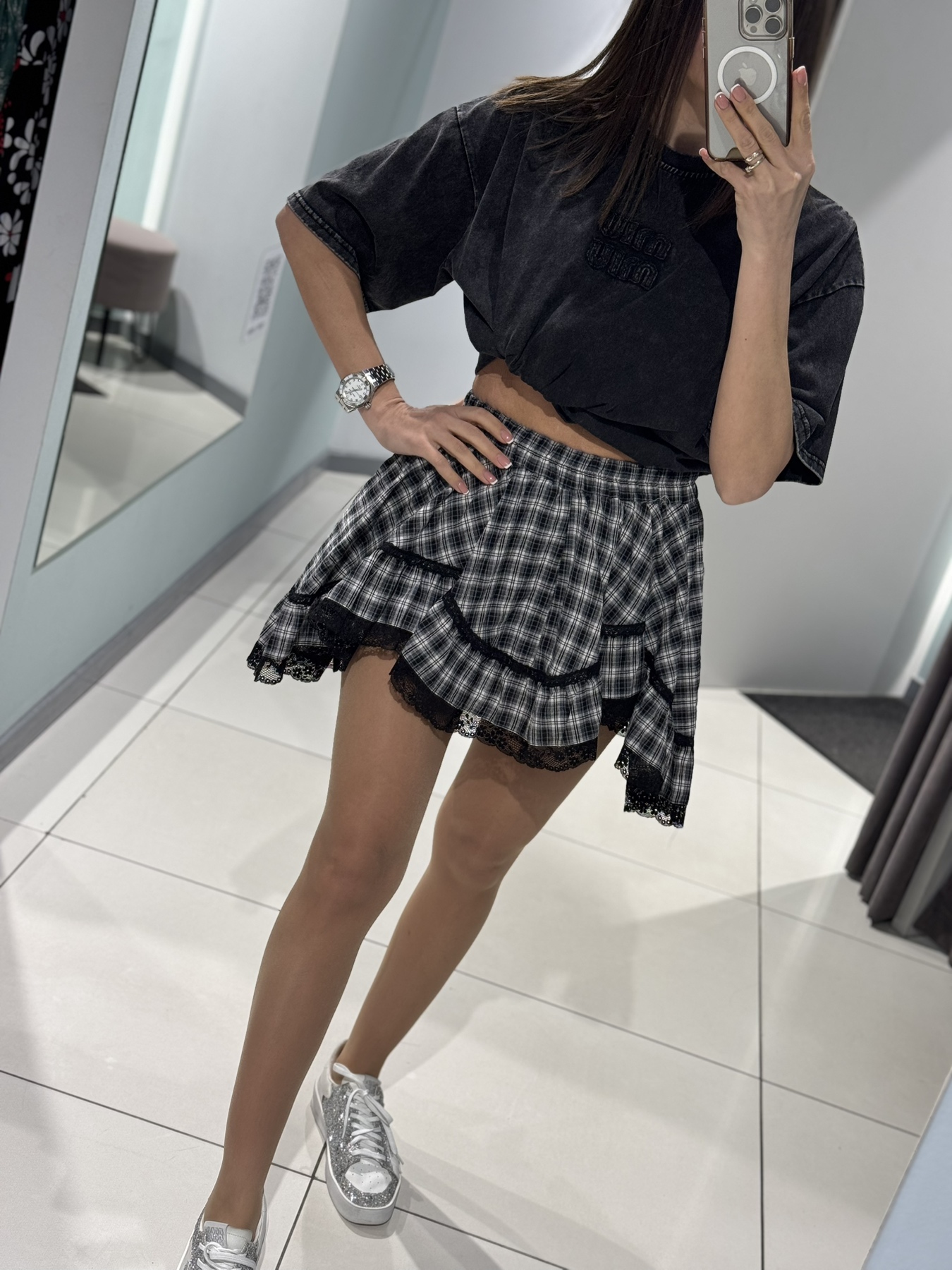 Юбка-шорты Comod (one size) 8655 black (лето)