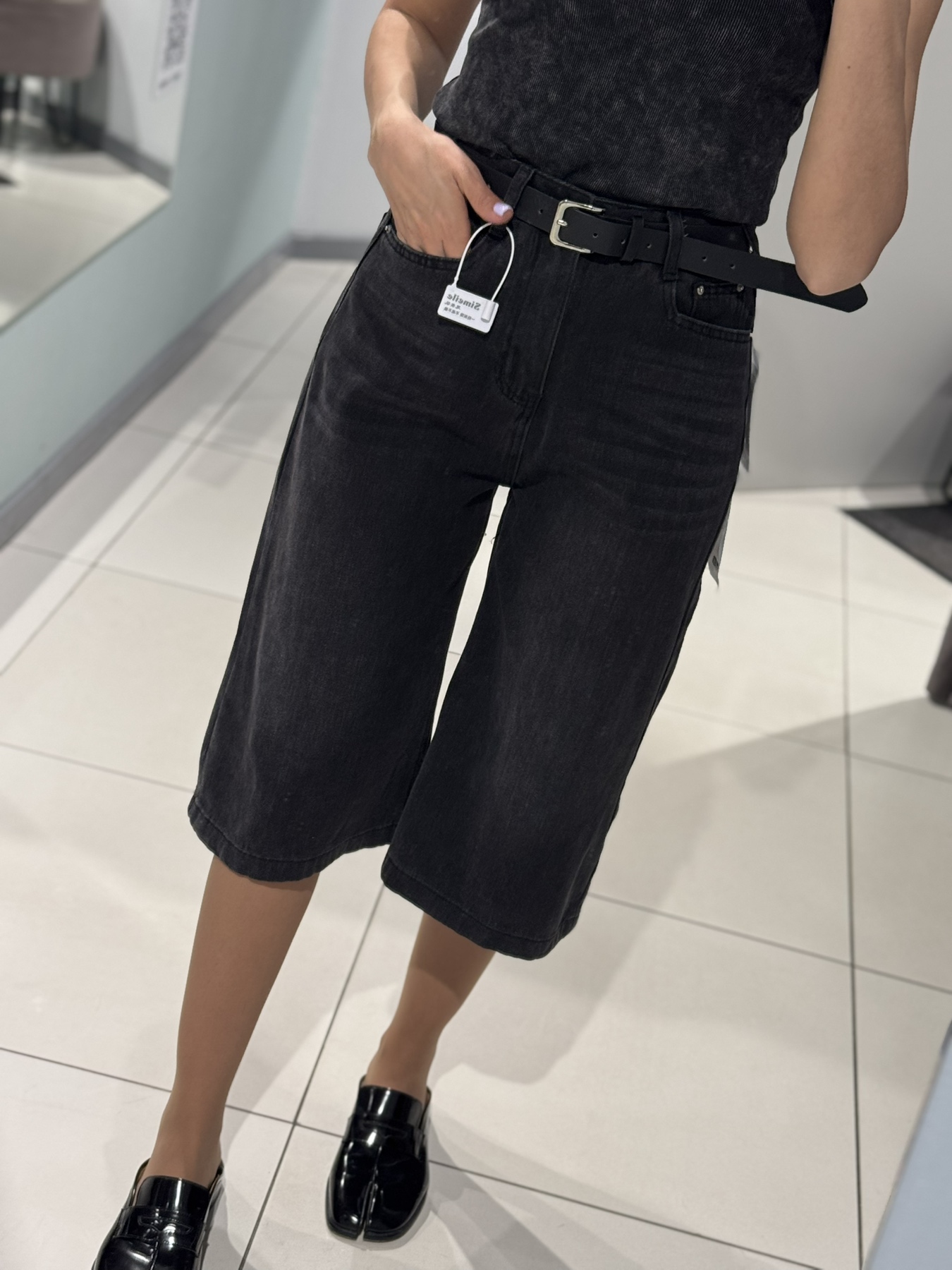 Бриджи Comod (S-XL) 89922 black (лето)