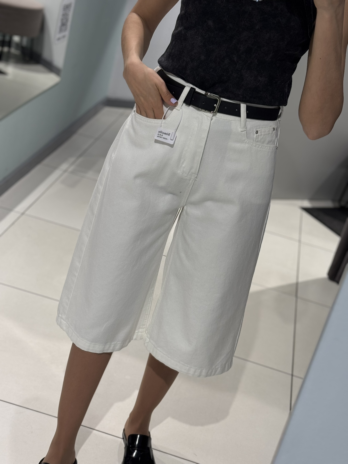 Бриджи Comod (S-XL) 89922 white (лето)