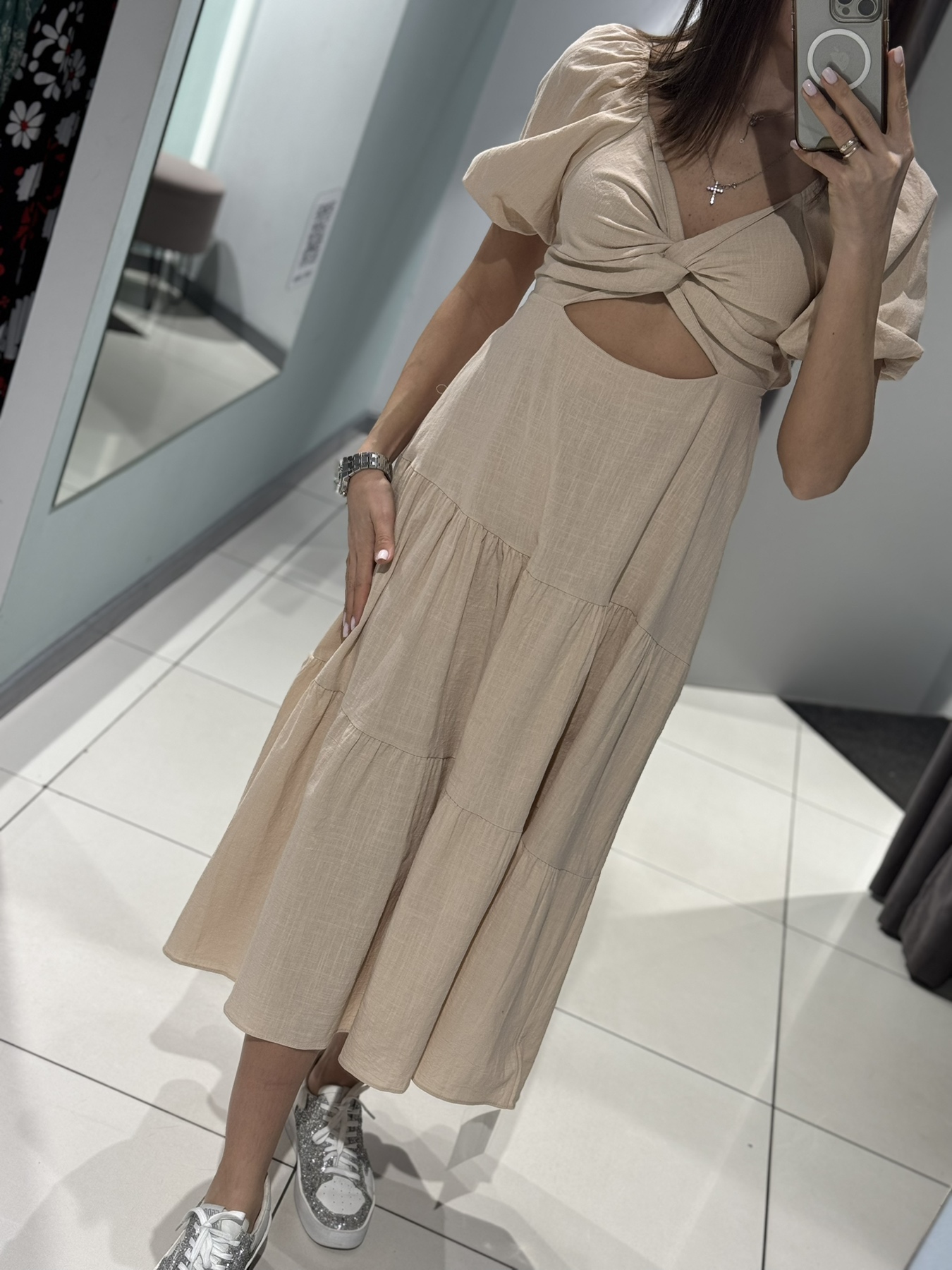 Платье Comod (M-L) 91001 beige (лето)