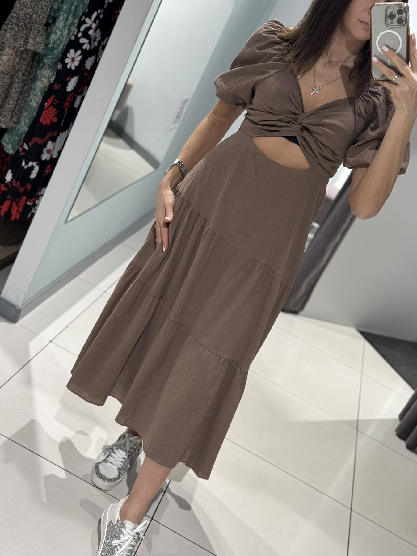 Платье Comod (M-L) 91001 brown (лето)