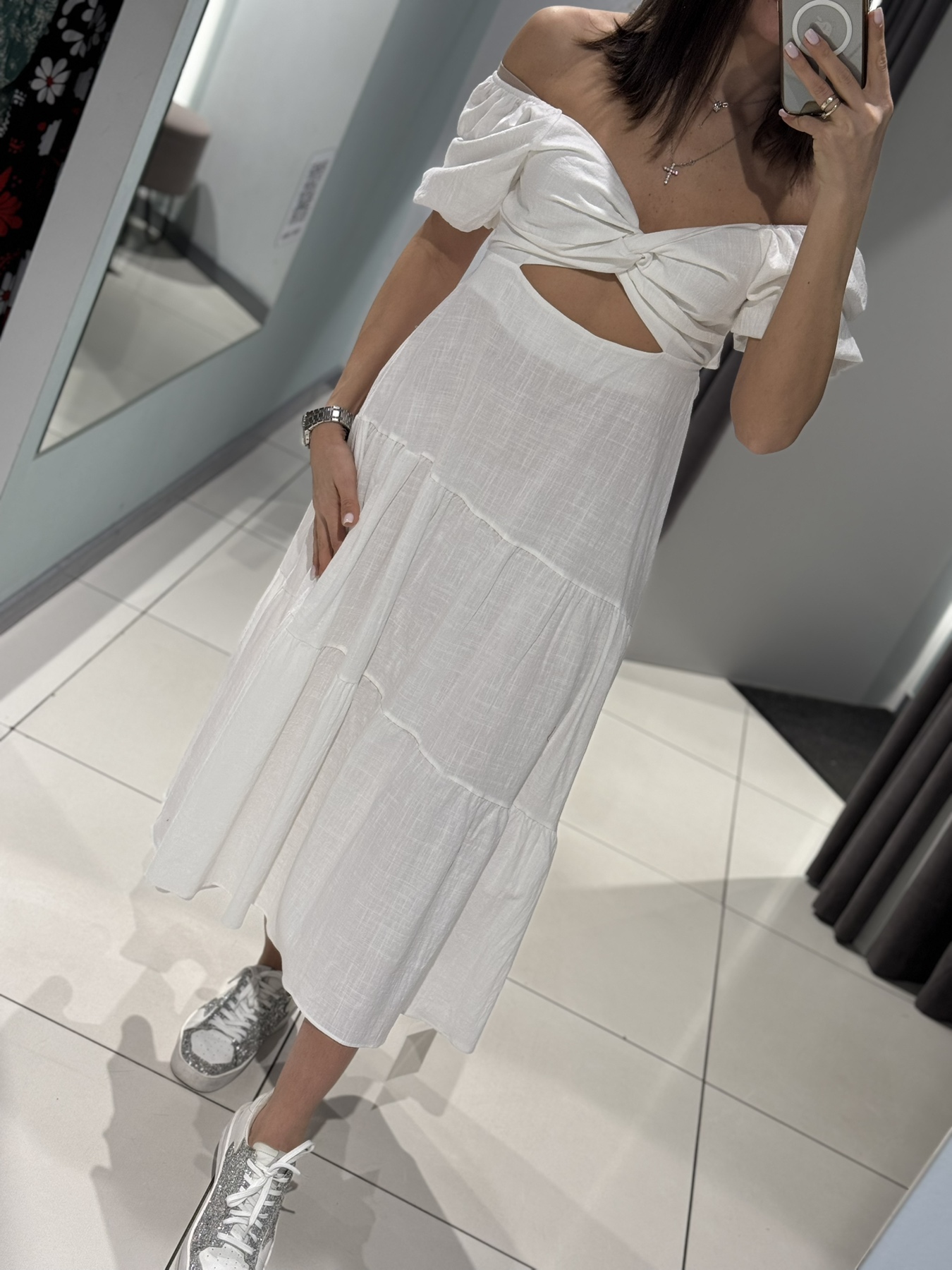 Платье Comod (M-L) 91001 white (лето)