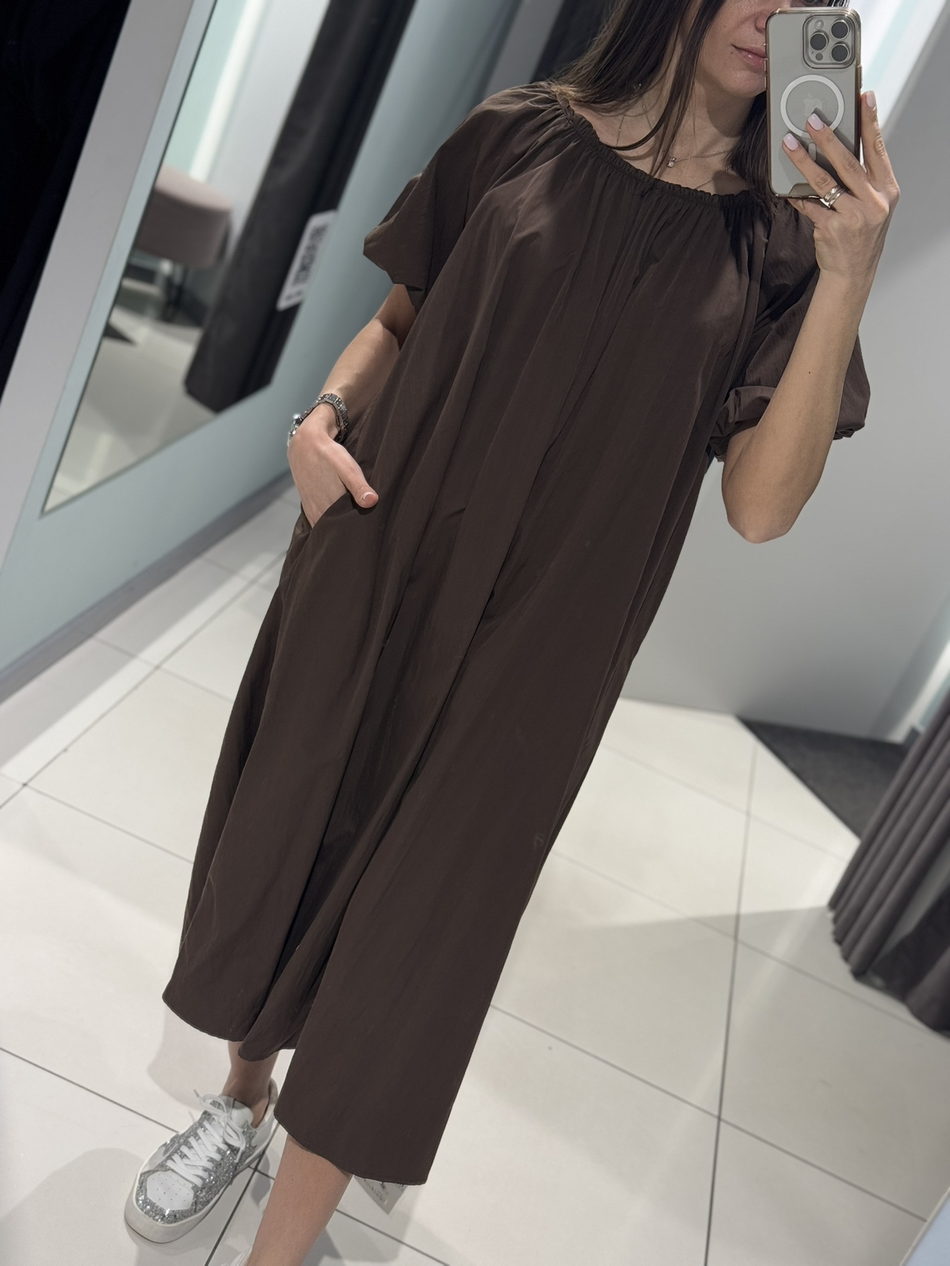 Платье Comod (M-L) 9719 brown (лето)