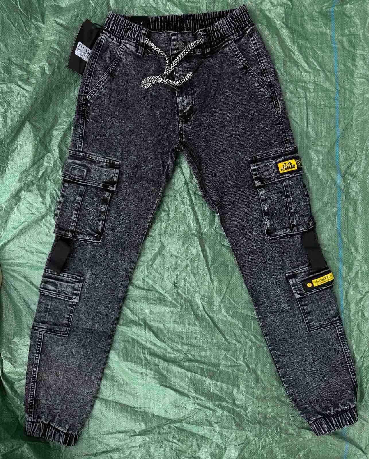 Джинсы God Baron (28-36) 711-13 black (деми)